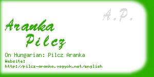 aranka pilcz business card